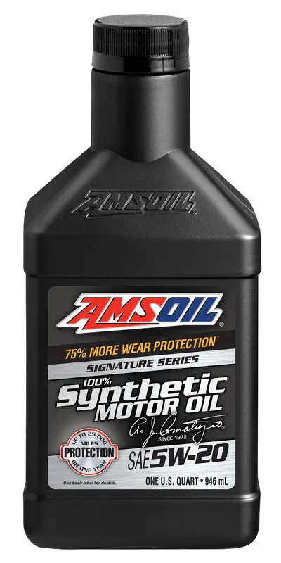 AMSOIL Signature Series 5W-20 100% Synthetic Motor Oil bottle