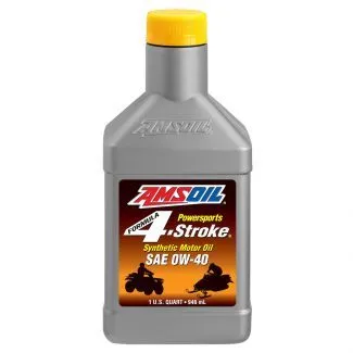 1 quart bottle of AMSOIL Formula 4-Stroke Powersports 0W-40 Synthetic Motor Oil - AFF - National Synthetics