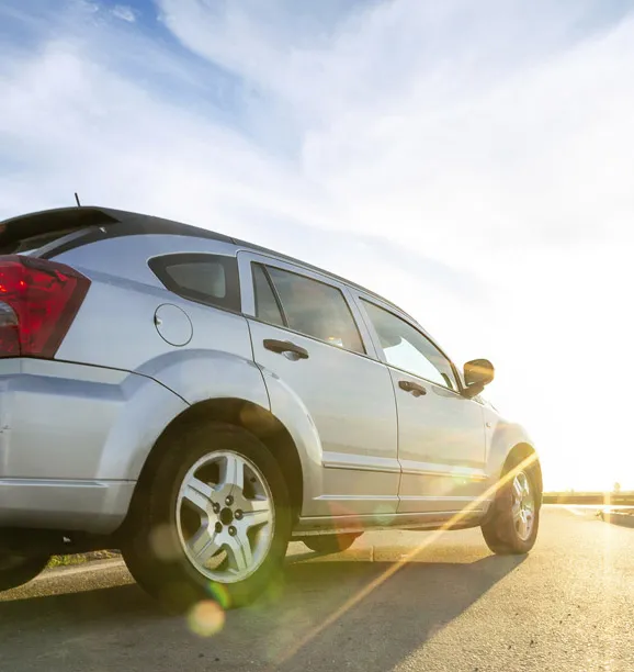 car driving extreme temp hot